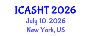 International Conference on Architectural Studies, History and Theories (ICASHT) July 10, 2026 - New York, United States