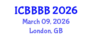 International Conference on Biomathematics, Biostatistics, Bioinformatics and Bioengineering (ICBBBB) March 09, 2026 - London, United Kingdom