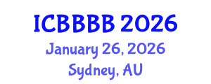 International Conference on Biomathematics, Biostatistics, Bioinformatics and Bioengineering (ICBBBB) January 26, 2026 - Sydney, Australia