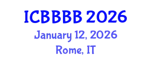 International Conference on Biomathematics, Biostatistics, Bioinformatics and Bioengineering (ICBBBB) January 12, 2026 - Rome, Italy