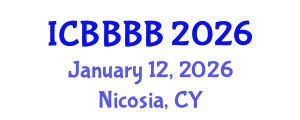 International Conference on Biomathematics, Biostatistics, Bioinformatics and Bioengineering (ICBBBB) January 12, 2026 - Nicosia, Cyprus