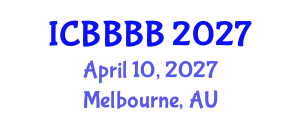 International Conference on Biomathematics, Biostatistics, Bioinformatics and Bioengineering (ICBBBB) April 10, 2027 - Melbourne, Australia