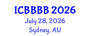 International Conference on Biomathematics, Biostatistics, Bioinformatics and Bioengineering (ICBBBB) July 28, 2026 - Sydney, Australia