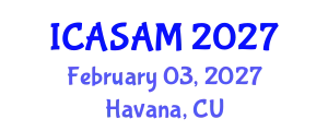 International Conference on Applied Statistics, Analysis and Modeling (ICASAM) February 03, 2027 - Havana, Cuba