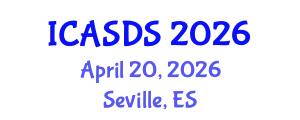 International Conference on Applied Statistics and Data Science (ICASDS) April 20, 2026 - Seville, Spain