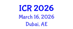 International Conference on Rheology (ICR) March 16, 2026 - Dubai, United Arab Emirates