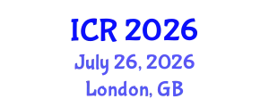 International Conference on Rheology (ICR) July 26, 2026 - London, United Kingdom