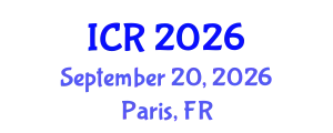 International Conference on Rheology (ICR) September 20, 2026 - Paris, France