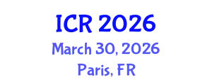 International Conference on Rheology (ICR) March 30, 2026 - Paris, France
