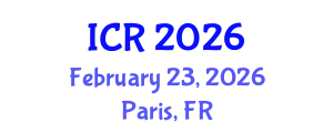 International Conference on Rheology (ICR) February 23, 2026 - Paris, France