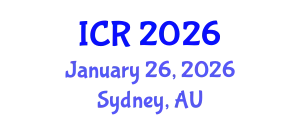 International Conference on Rheology (ICR) January 26, 2026 - Sydney, Australia