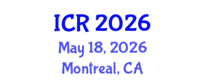 International Conference on Rheology (ICR) May 18, 2026 - Montreal, Canada