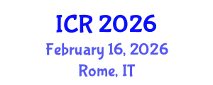 International Conference on Rheology (ICR) February 16, 2026 - Rome, Italy