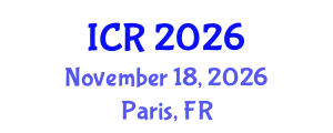 International Conference on Rheology (ICR) November 18, 2026 - Paris, France