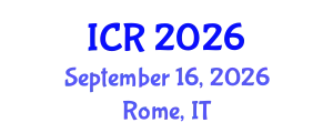 International Conference on Rheology (ICR) September 16, 2026 - Rome, Italy