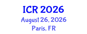 International Conference on Rheology (ICR) August 26, 2026 - Paris, France