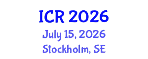 International Conference on Rheology (ICR) July 15, 2026 - Stockholm, Sweden