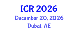 International Conference on Rheology (ICR) December 20, 2026 - Dubai, United Arab Emirates