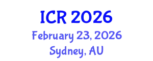 International Conference on Rheology (ICR) February 23, 2026 - Sydney, Australia