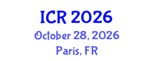International Conference on Rheology (ICR) October 28, 2026 - Paris, France