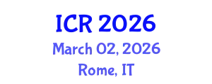 International Conference on Rheology (ICR) March 02, 2026 - Rome, Italy