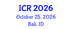 International Conference on Rheology (ICR) October 25, 2026 - Bali, Indonesia