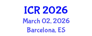 International Conference on Rheology (ICR) March 02, 2026 - Barcelona, Spain