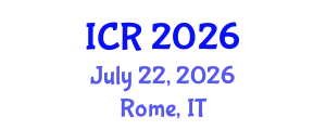International Conference on Rheology (ICR) July 22, 2026 - Rome, Italy
