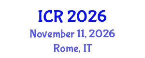International Conference on Rheology (ICR) November 11, 2026 - Rome, Italy