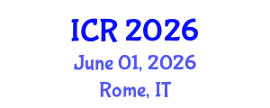 International Conference on Rheology (ICR) June 01, 2026 - Rome, Italy