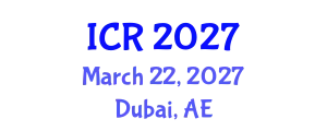 International Conference on Rheology (ICR) March 22, 2027 - Dubai, United Arab Emirates