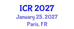 International Conference on Rheology (ICR) January 25, 2027 - Paris, France