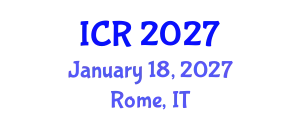 International Conference on Rheology (ICR) January 18, 2027 - Rome, Italy