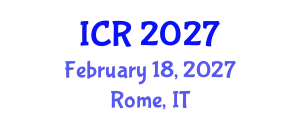International Conference on Rheology (ICR) February 18, 2027 - Rome, Italy