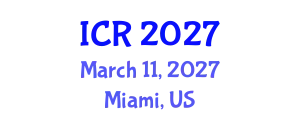 International Conference on Rheology (ICR) March 11, 2027 - Miami, United States