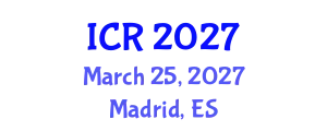 International Conference on Rheology (ICR) March 25, 2027 - Madrid, Spain