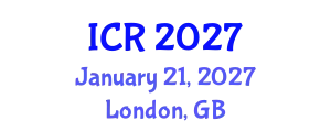 International Conference on Rheology (ICR) January 21, 2027 - London, United Kingdom