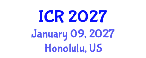 International Conference on Rheology (ICR) January 09, 2027 - Honolulu, United States