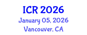 International Conference on Rheology (ICR) January 05, 2026 - Vancouver, Canada