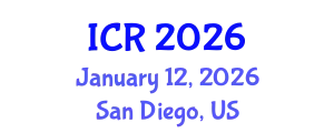International Conference on Rheology (ICR) January 12, 2026 - San Diego, United States