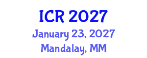 International Conference on Rheology (ICR) January 23, 2027 - Mandalay, Myanmar