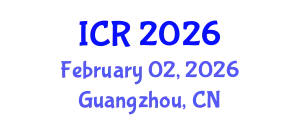 International Conference on Rheology (ICR) February 02, 2026 - Guangzhou, China