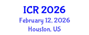 International Conference on Rheology (ICR) February 12, 2026 - Houston, United States