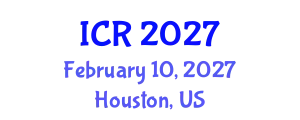 International Conference on Rheology (ICR) February 10, 2027 - Houston, United States