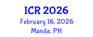 International Conference on Rheology (ICR) February 16, 2026 - Manila, Philippines