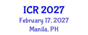 International Conference on Rheology (ICR) February 17, 2027 - Manila, Philippines