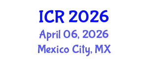 International Conference on Rheology (ICR) April 06, 2026 - Mexico City, Mexico
