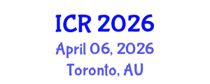 International Conference on Rheology (ICR) April 06, 2026 - Toronto, Australia
