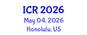 International Conference on Rheology (ICR) May 04, 2026 - Honolulu, United States