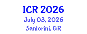 International Conference on Rheology (ICR) July 03, 2026 - Santorini, Greece